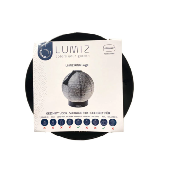 Lumiz Metallring L - 18 cm - schwarz